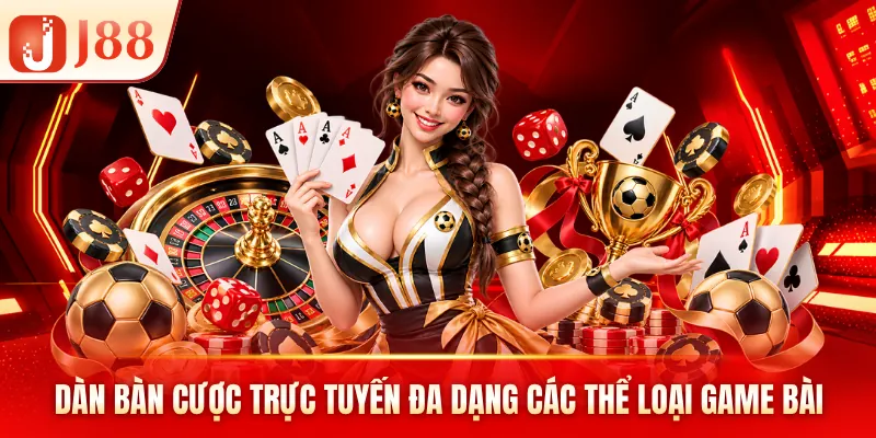 Dàn bàn cược trực tuyến đa dạng các thể loại game bài Dàn bàn cược trực tuyến đa dạng các thể loại game bài